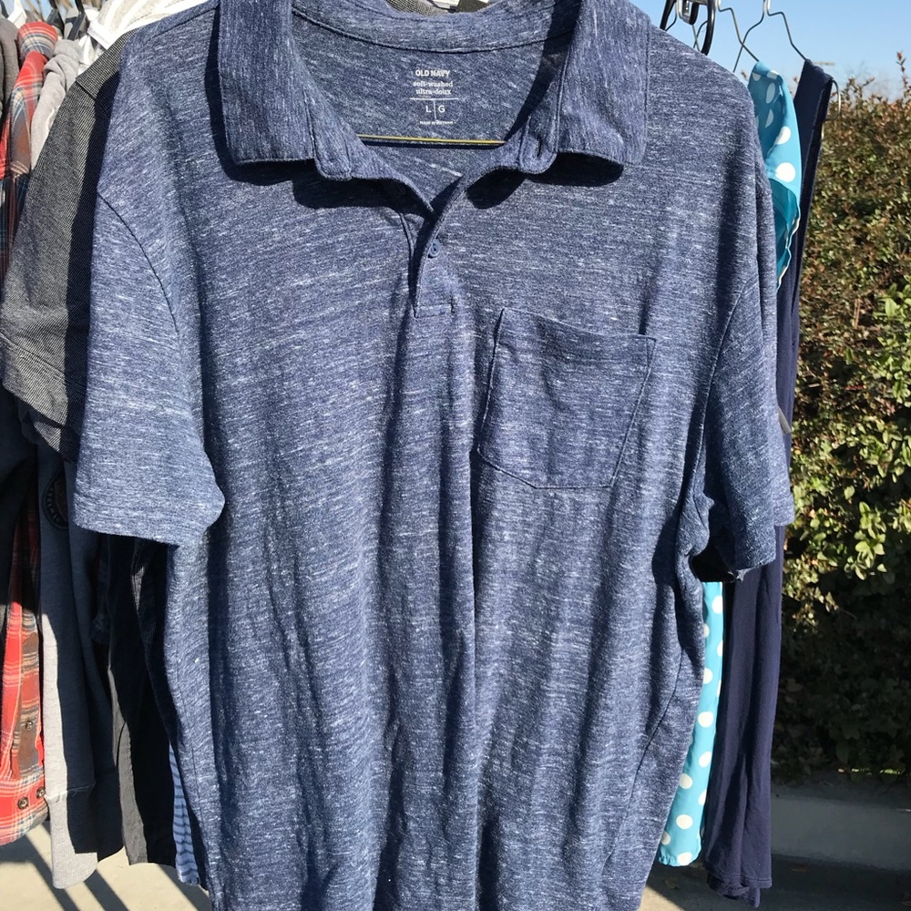 Distressed Navy Collar